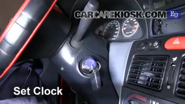 1999 Fiat Palio Weekend 1.2L 4 Cyl. Horloge Régler l'horloge